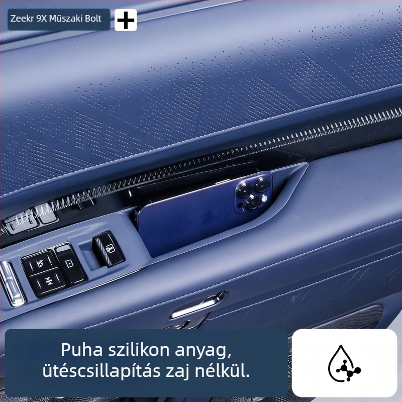 Zeekr 9X-hez készült szilikon tároló rekeszmat, modell 1478, testreszabható, belső karcolásvédő