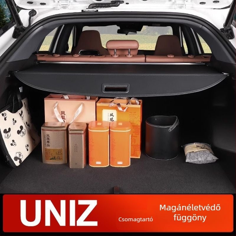Autó csomagtartó függöny elválasztóval, műbőr, modell 2