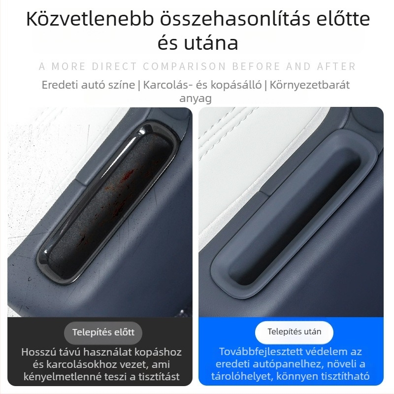 Szilikon belső autóalkatrész: oldalsó tárolórekesz és telefontartó a Zeekr 9X második üléssornak