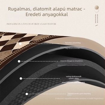 Szülő-gyermek jóga matrac, suede felület, 6 mm vastagság, geometriai mintázat, beltéri használat otthoni jóga és tánc