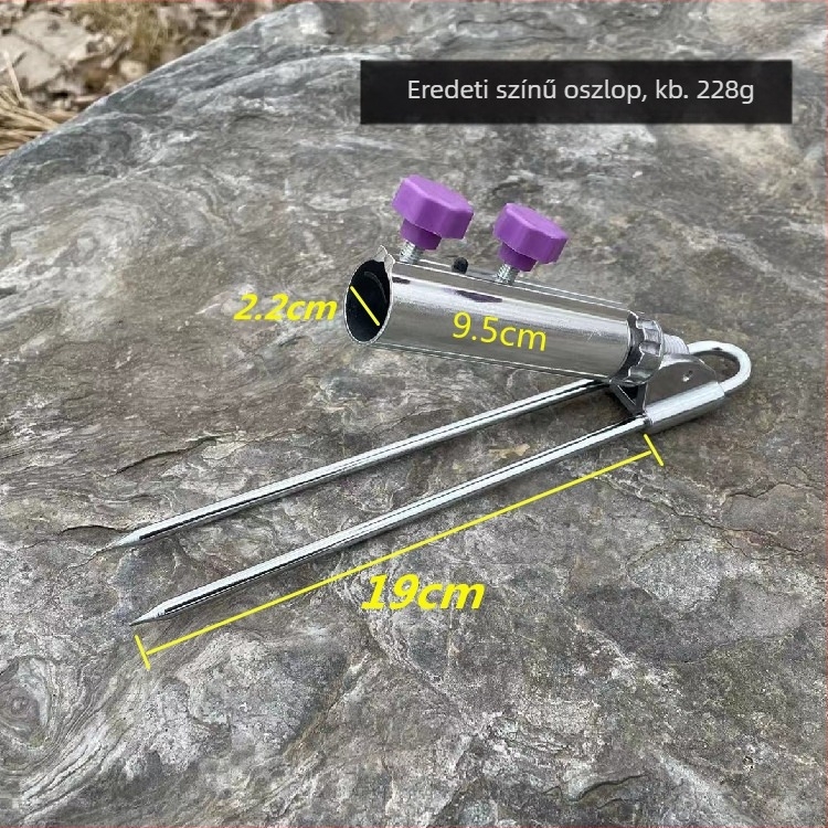 Fém horgászbot tartó talajra szánt alap (Eredet: Kína; Anyag: Fém; Licencelt magánmárka: Nem)