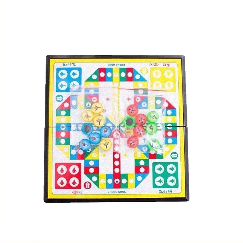 Mágneses Összecsukható Sakkkészlet – Két játék egyben: Katonai sakk és backgammon, műanyag kivitel, 7-14 éveseknek