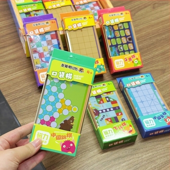 Gyerekeknek mini mágneses zseb sakk asztali játék, hordozható, műanyag, YJS márka