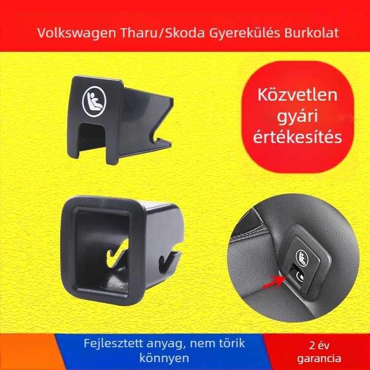 ISOFIX hátsó ülésszerelvény gyereküléshez, kárpitozott panellel és alsó záróelem, VW Tuyue (2019–2024) és Skoda Cook (2018–2025) számára – Oukachi