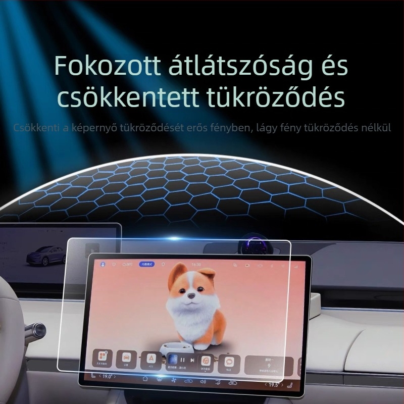R7 központi Konzol és műszerfal kijelzőjének temperált üvegből készült védőfólia