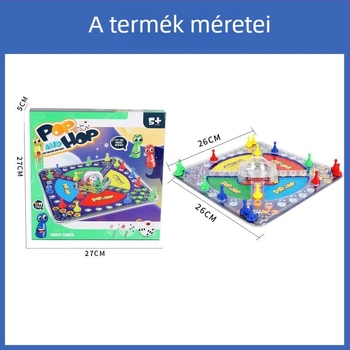Asztali játék: Négy a sorban – Flying Chess, oktató és interaktív, műanyag, 7–14 éveseknek.