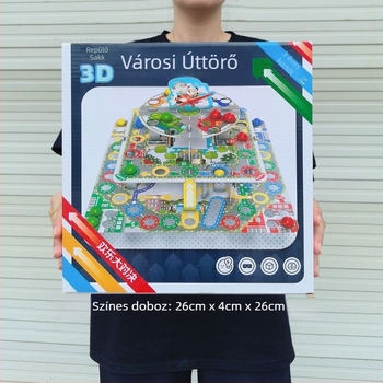 3D repülő sakkasztali játék - Háromrétegű tábla, Szülő-gyermek interakció, Műanyag anyag, 0–3 évnek