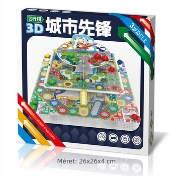 3D repülő sakkasztali játék - Háromrétegű tábla, Szülő-gyermek interakció, Műanyag anyag, 0–3 évnek