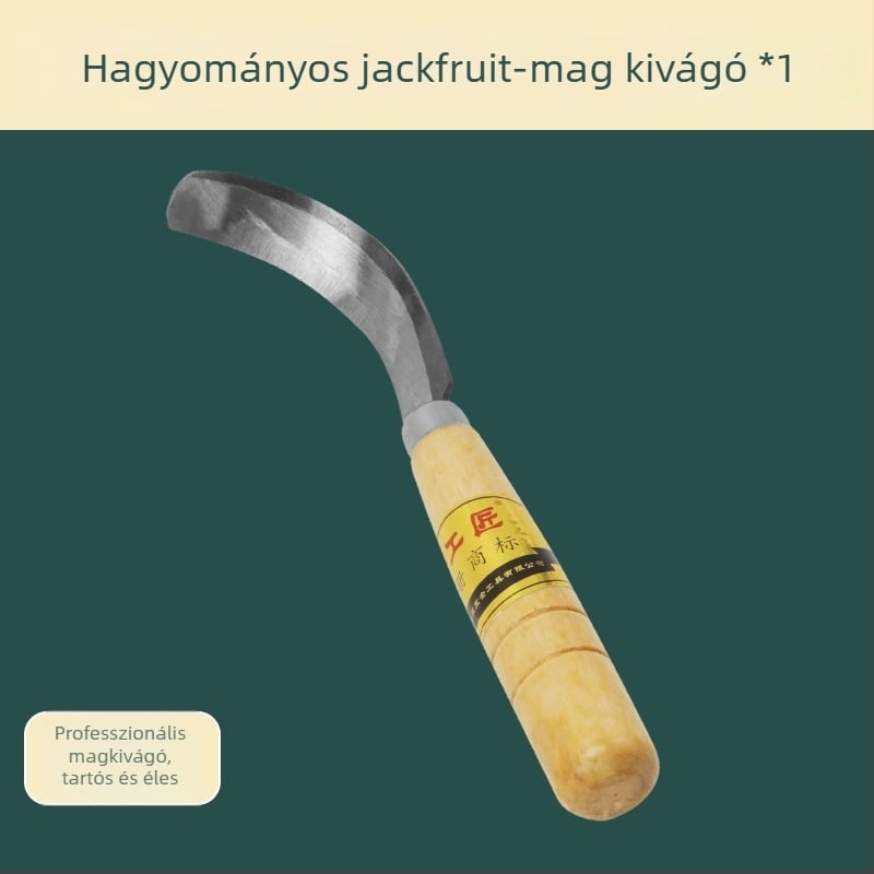 Jackfruit speciális kés az jackfruit kinyitásához, hámozásához és magkivágásához – fém penge, Toyokawa márka, testreszabható logó, modern minimalista dizájn