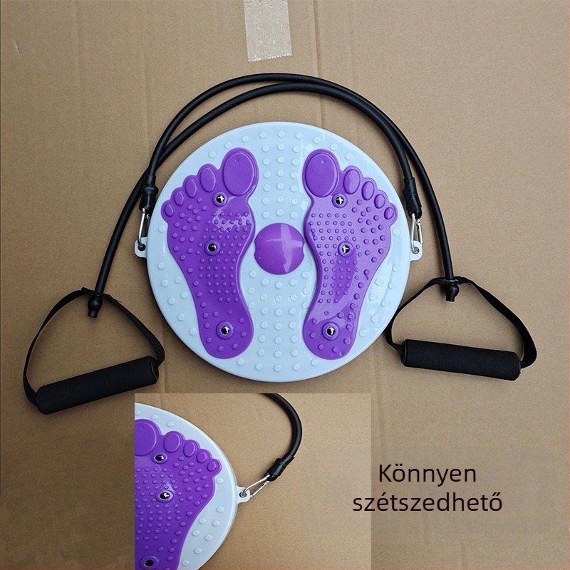 Derékforgó korong – otthoni fitnesz eszköz, ABS műanyag, 27,5×27,5×3,5 cm, 500 g