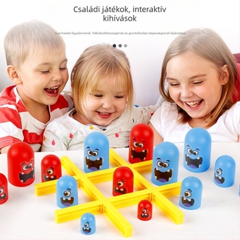 Pulykás témájú asztali játék: Tic-Tac-Toe gyerekeknek — műanyag, Hao Han, korosztály 4–6, 7–14 és 15–35, szülő-gyermek interakció
