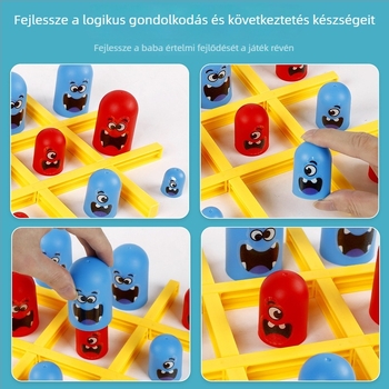 Pulykás témájú asztali játék: Tic-Tac-Toe gyerekeknek — műanyag, Hao Han, korosztály 4–6, 7–14 és 15–35, szülő-gyermek interakció