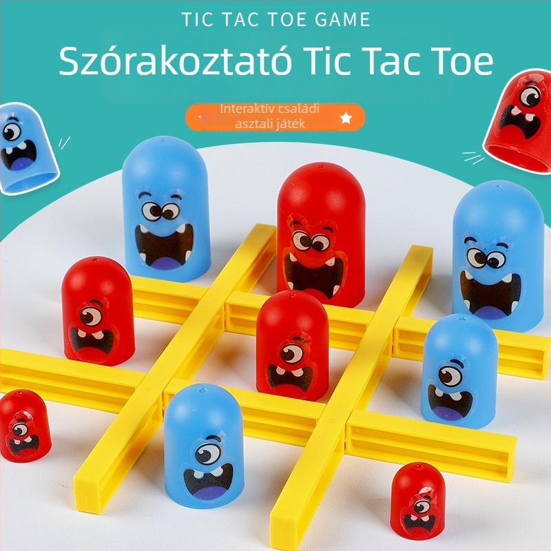 Pulykás témájú asztali játék: Tic-Tac-Toe gyerekeknek — műanyag, Hao Han, korosztály 4–6, 7–14 és 15–35, szülő-gyermek interakció