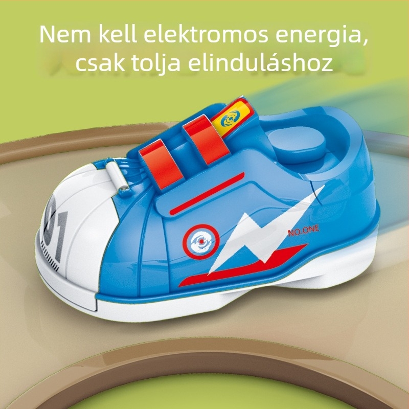 Műanyag asztali foci játék inertia katapulttal — 4–6 éveseknek, dobozos csomagolás.
