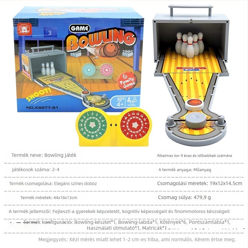 Asztali futball készlet többfős bulikhoz — interaktív, videó útmutatóval, 4–6 éveseknek
