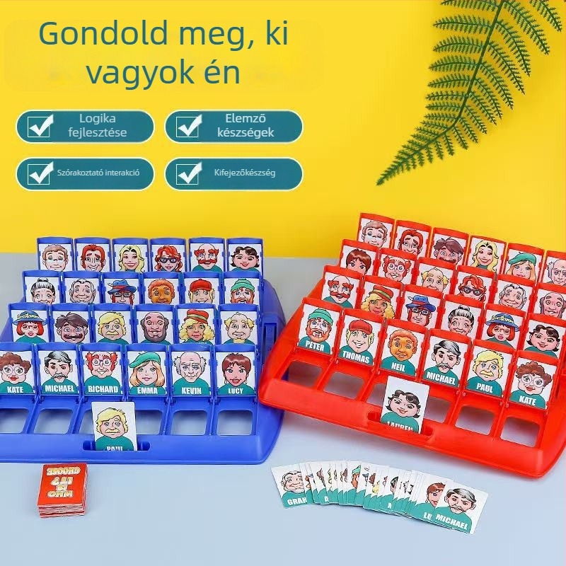 Asztali játék gyerekeknek - logikai gondolkodás és karakterkitalálás, műanyag anyag, 4–6 éveseknek