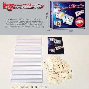 Bridge kártyajáték-puzzle – műanyag és papír társasjáték, 4-6, 7-14 és 15-35 éveseknek