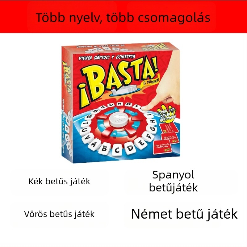 Őrült ABC-társasjáték családi partijáték – műanyag, 7-14 és 15-35 évesek