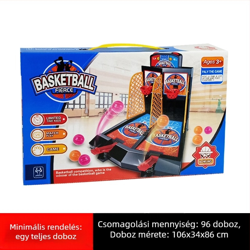 Kétfős asztali ujj-basket játék gyerekeknek, családi interakció, műanyag, 4–6 éveseknek, 3C tanúsítvány (2021152202038834)