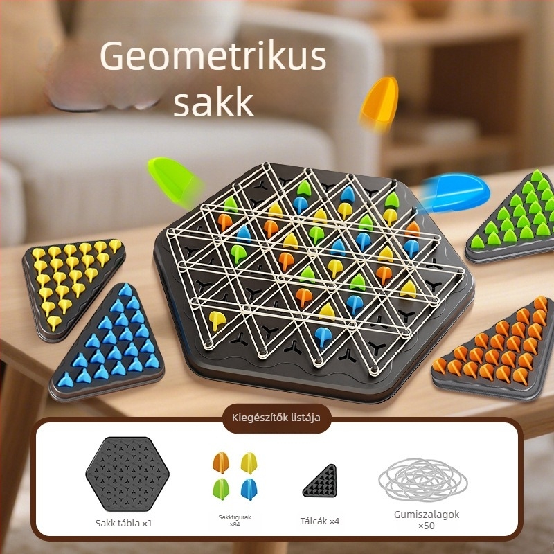 Geometriai lánc sakk – műanyag asztali játék a Le zai-tól, láncos geometriával