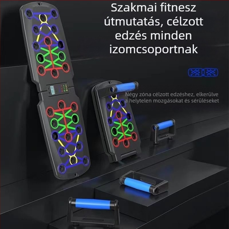 XL1 összecsukható push-up tábla — 0,8 kg, multifunkcionális edzőeszköz otthoni és kültéri használatra
