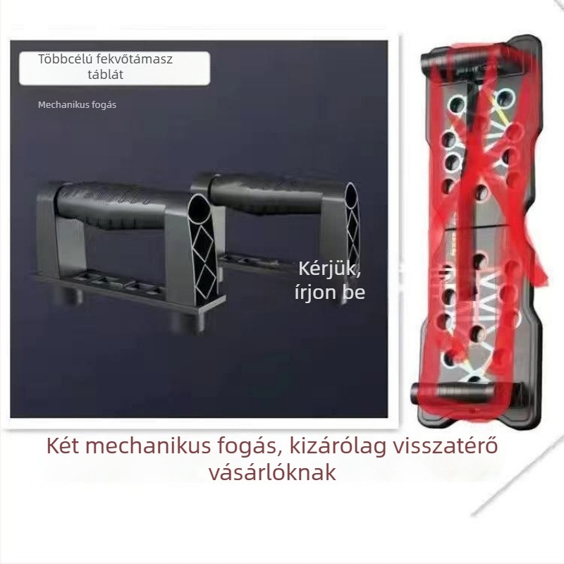 XL1 összecsukható push-up tábla — 0,8 kg, multifunkcionális edzőeszköz otthoni és kültéri használatra