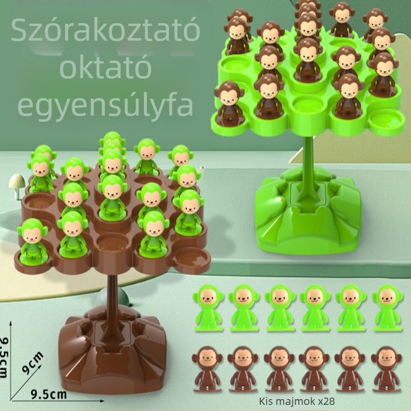 Majom Egyensúlyfa: Asztali Játék Koncentrációhoz (Műanyag • Beltéri használat • 7–14 évesek • Látás és kéz-szem koordinációjának fejlesztése)