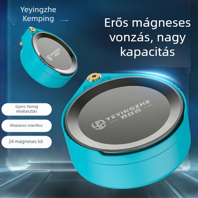 Camper mágneses csalilemez – műanyagból készült horgászati kiegészítő, erős magnet, univerzális csali doboz