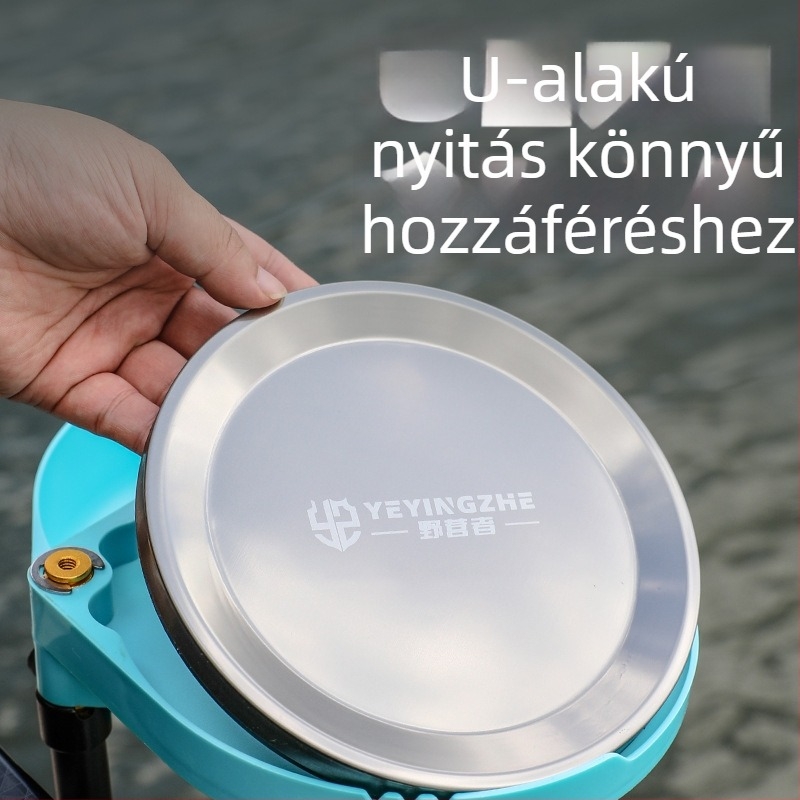 Camper mágneses csalilemez – műanyagból készült horgászati kiegészítő, erős magnet, univerzális csali doboz