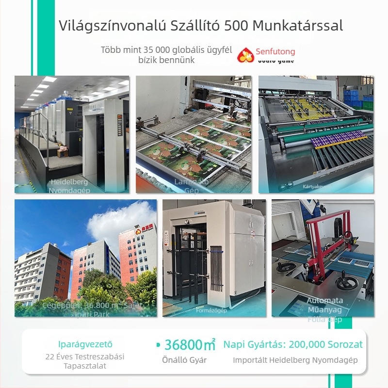 Családi interaktív társasjáték Monopoly testreszabható kártyákkal – szellemi fejlődés, bevont papír, színes doboz, 4–14 évesek