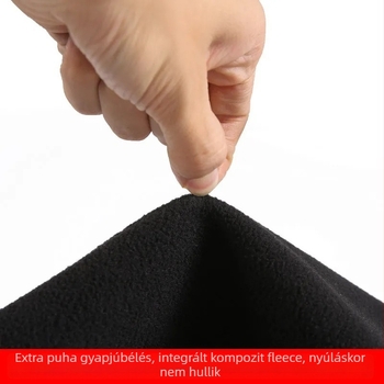Női téli farmernadrág fleece belsővel, pamut-denim anyagból, szűk szabás, középmagas derekú, mikroelasztikus