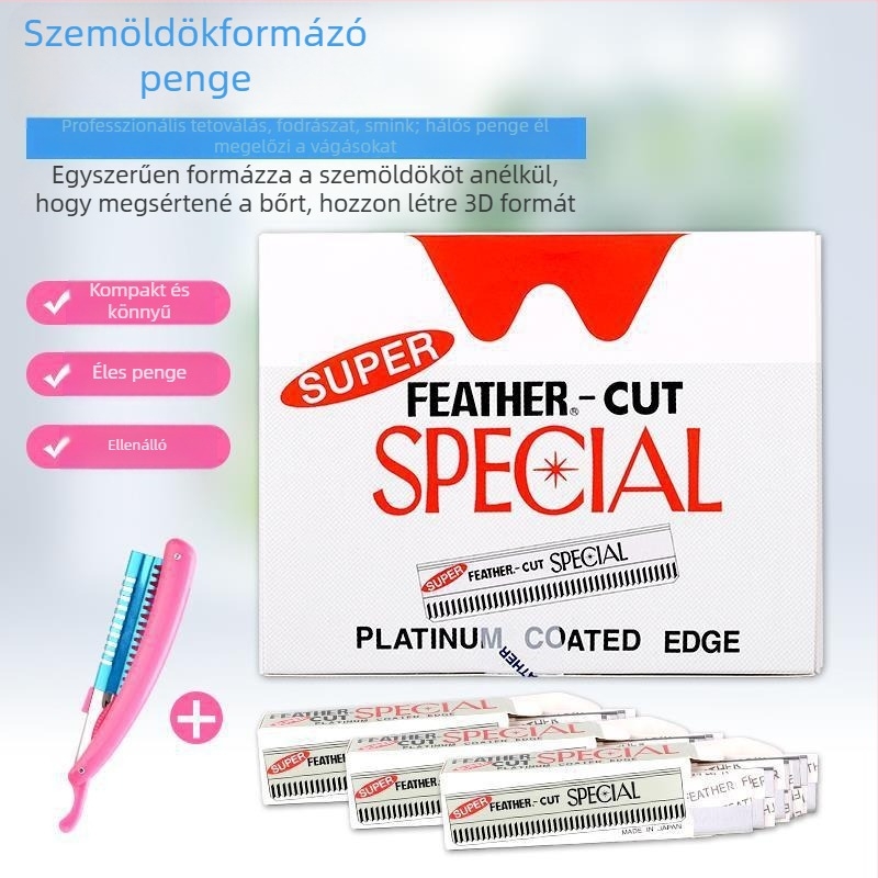 Szemöldök-trimmel, rozsdamentes acél penge, nem importált, márka Other, professzionális szemöldökformázó eszköz