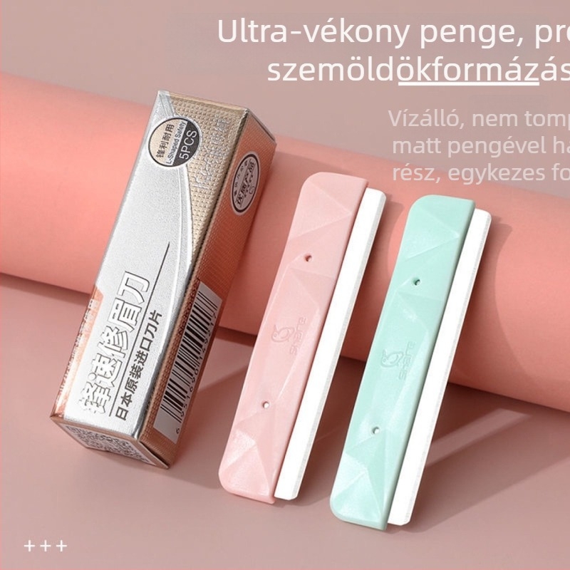 Keqi Szemöldök formázó pengék — 5 db, rozsdamentes acél, importált szépségápolási eszköz