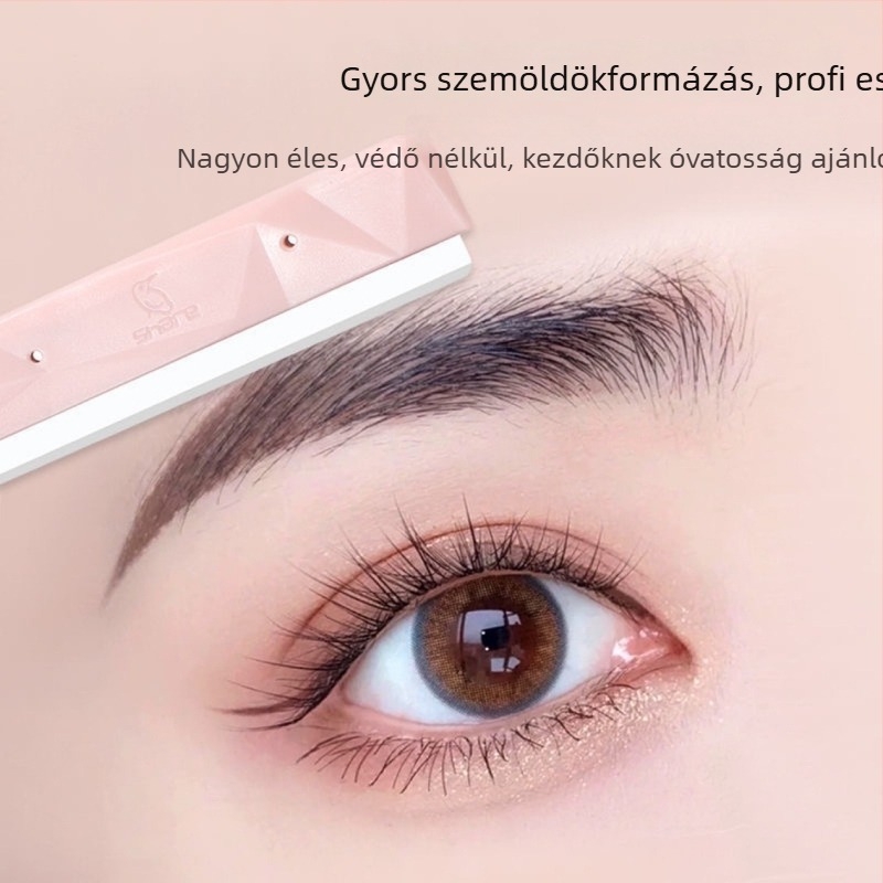 Keqi Szemöldök formázó pengék — 5 db, rozsdamentes acél, importált szépségápolási eszköz