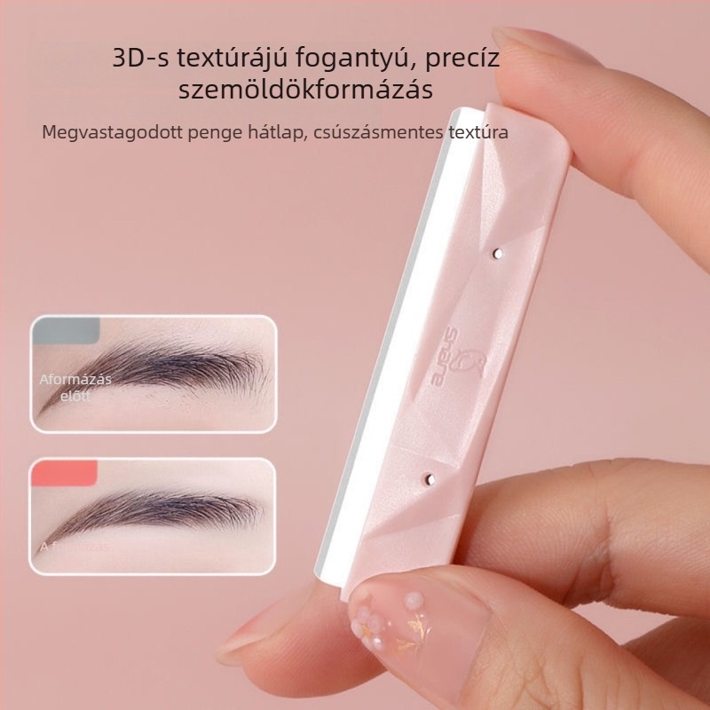 Keqi Szemöldök formázó pengék — 5 db, rozsdamentes acél, importált szépségápolási eszköz