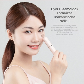 Elektromos szemöldökformázó toll alakú – anti-karcolás, USB-ellátás, ABS tokozás, kezdőknek, otthoni használatra