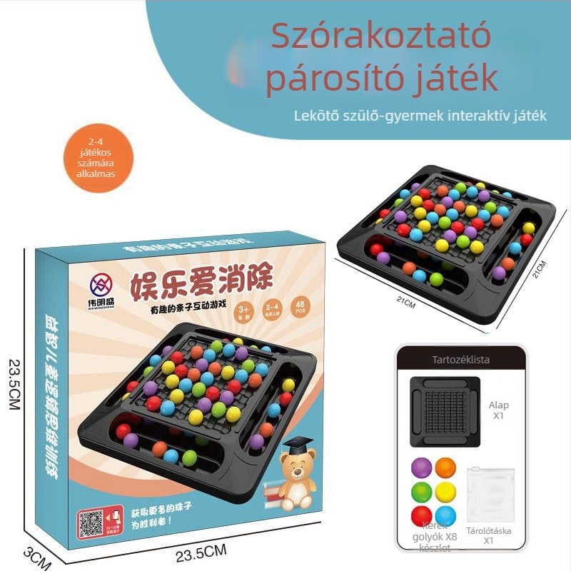 Yishu Rainbow Eliminációs Játék – Több játékos asztali puzzle, 48 darab, 20.5 cm