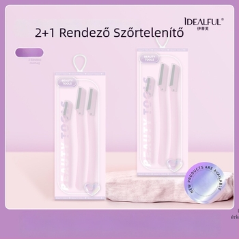 Szemöldöknyíró kés, Eti Skin, rozsdamentes acél penge + ABS test, mindennapi használatra