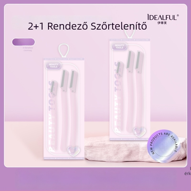 Szemöldöknyíró kés, Eti Skin, rozsdamentes acél penge + ABS test, mindennapi használatra
