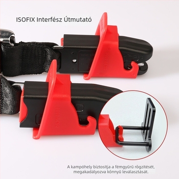 ISOFIX interfész vezető csatorna gyermeküléshez, modell ZJ-1061, anyag: műanyag, eredet: Zhejiang, márka: Zhan Jie