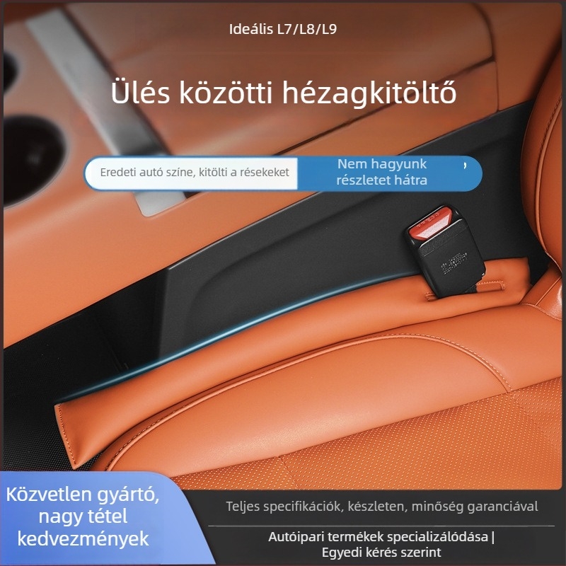 Tenganda Mesterséges bőr – Ülés közti rés dugója az Ideal L6/L7/L8/L9 modellhez – Autó belső kiegészítő