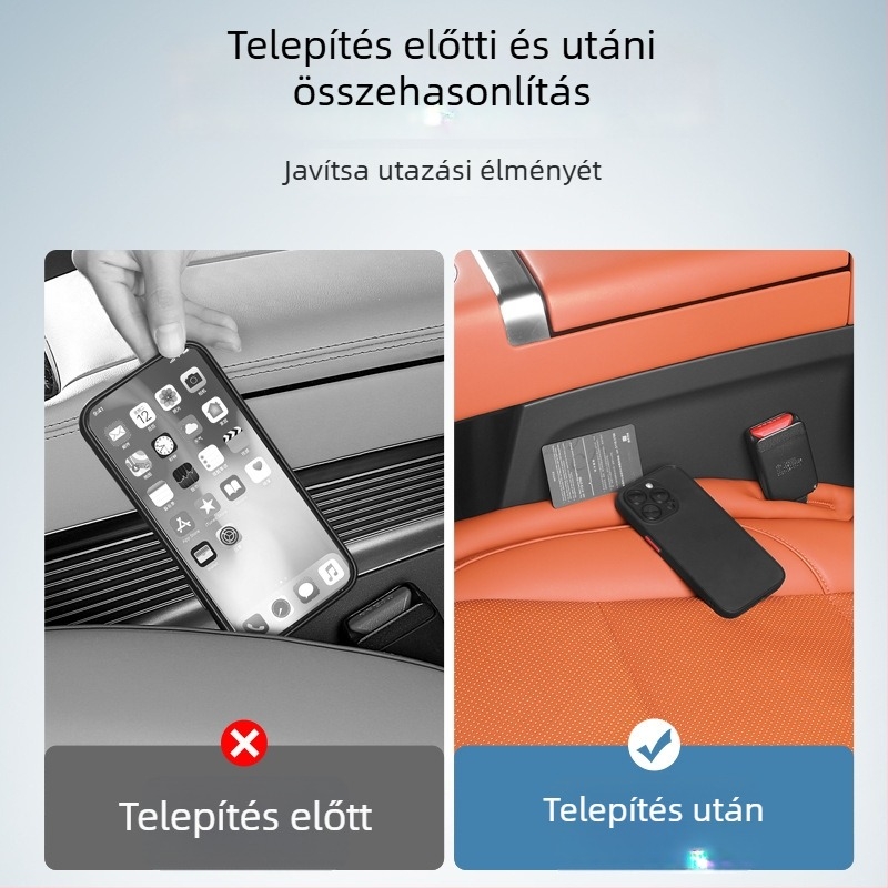 Tenganda Mesterséges bőr – Ülés közti rés dugója az Ideal L6/L7/L8/L9 modellhez – Autó belső kiegészítő