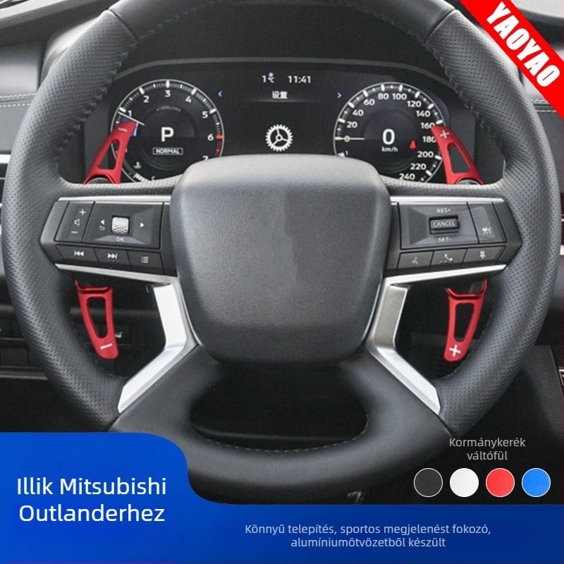 Alumínium ötvözetű váltófül belső díszítő panel a GAC Mitsubishi Outlander kormányhoz