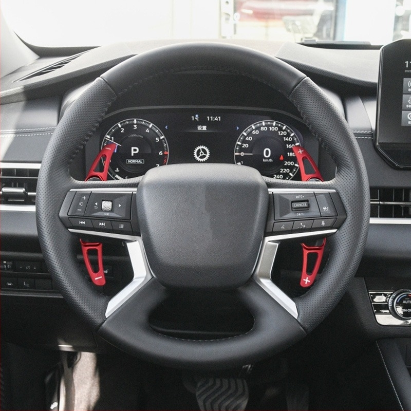 Alumínium ötvözetű váltófül belső díszítő panel a GAC Mitsubishi Outlander kormányhoz