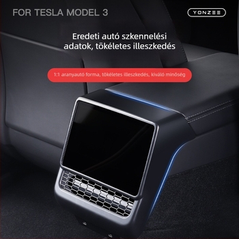 YZ ABS hátsó klímaberendezés-ventilációs védőfedél Tesla Model 3/Model Y-hoz, ragasztóval történő felszerelés