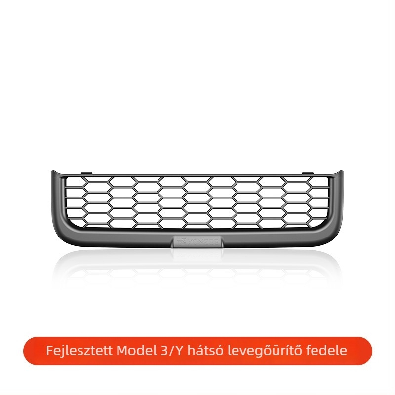 YZ ABS hátsó klímaberendezés-ventilációs védőfedél Tesla Model 3/Model Y-hoz, ragasztóval történő felszerelés