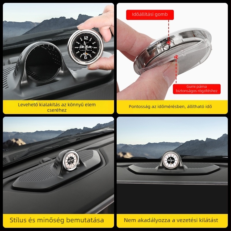 Autó műszerfal kvarcóra, ABS tokozás, márkaveelvee, modell Instrument Panel Quartz Watch, eredet Guangzhou, logó nyomtatása: Igen
