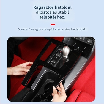 ABS belső középső váltópanel keret Civic FL5 Type-G – dekorpanel középső panelen, logónyomtatás lehetséges