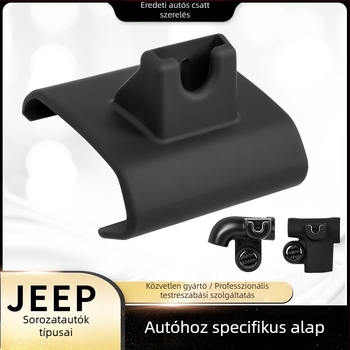 Jeep-sorozathoz tervezett autóba szerelhető alap, snap-on rögzítő – ABS műanyag, járműspecifikus kivitelezés