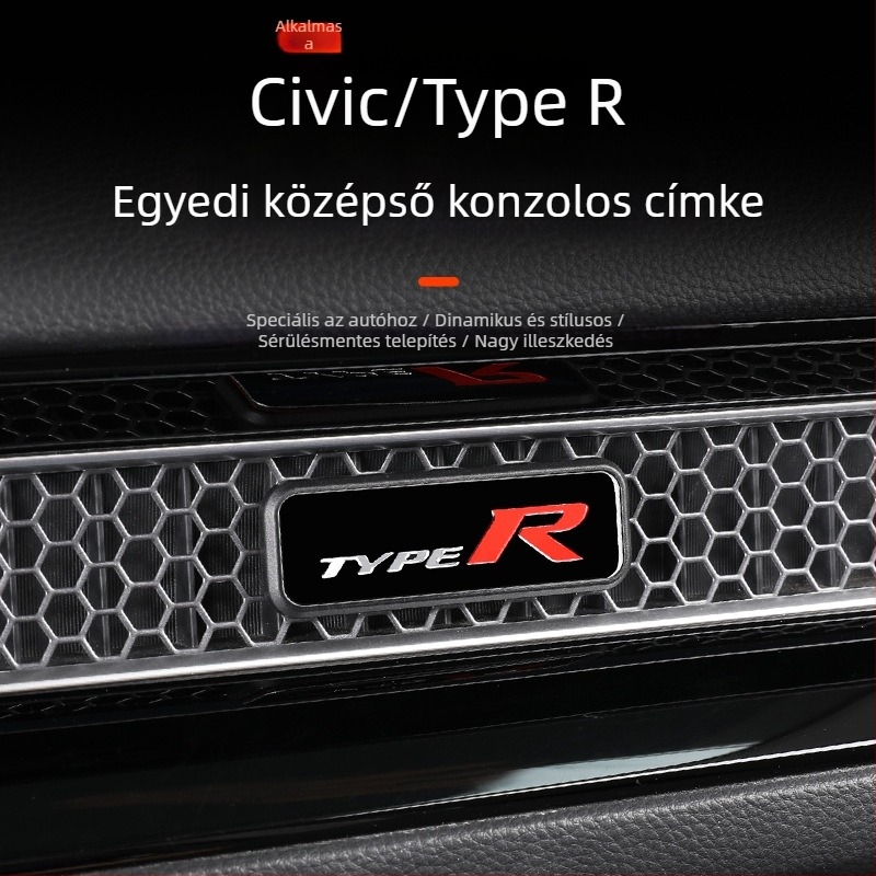ABS belső kiegészítők Civic 11. generációhoz: légkimenet módosítás, belső dekoráció, modell YM-SYMP